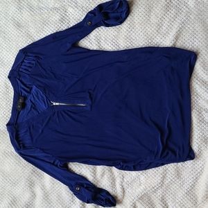 Sweet wanderer blue maternity blouse L